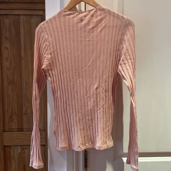 🎀 Vince medium high neck ribbed sweater lightweight NWT - Picture 10 of 14